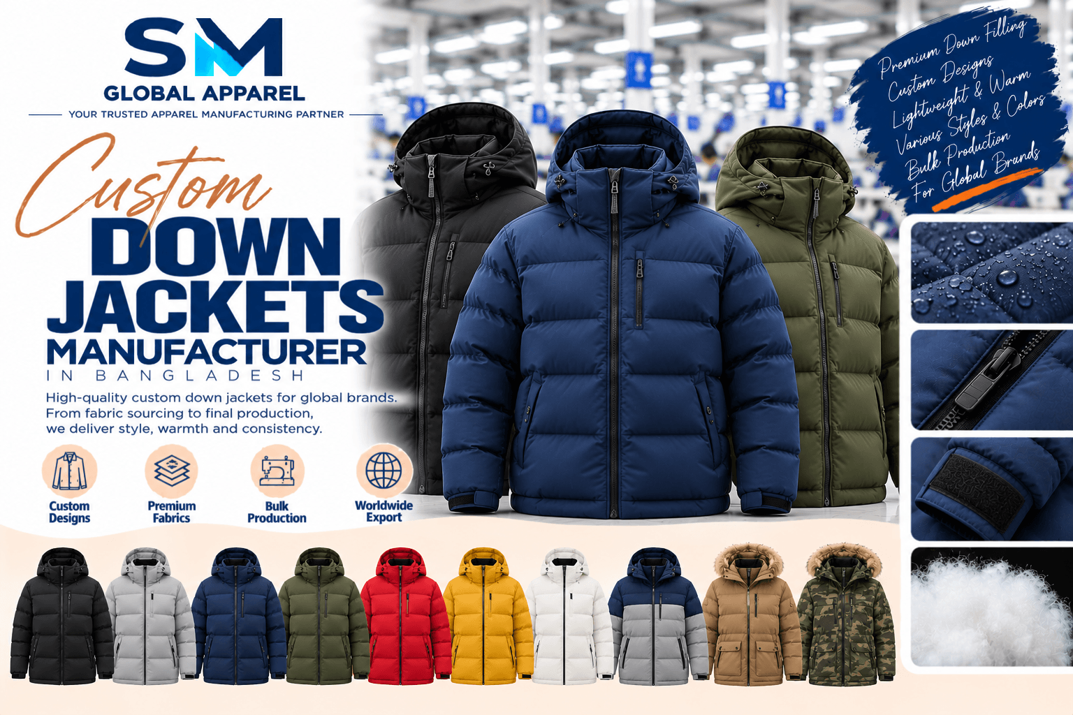High loft natural down winter jackets and alpine gear showcase
