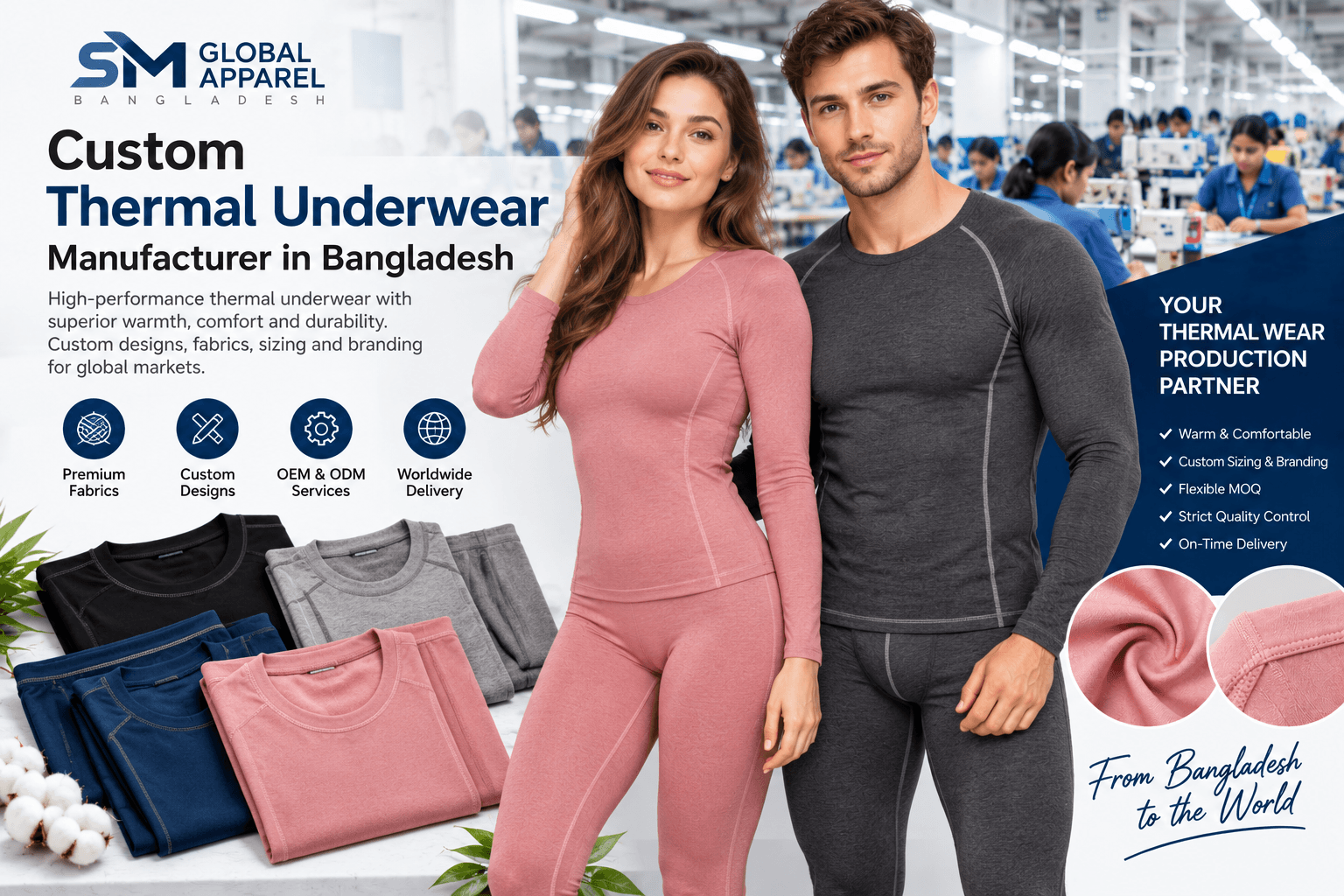 Custom Thermal Underwear Manufacturing in Bangladesh