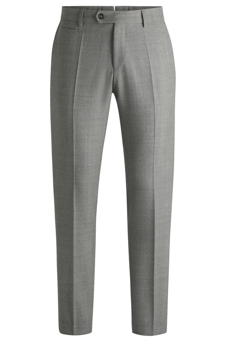 Formal trouser styles and finishing details