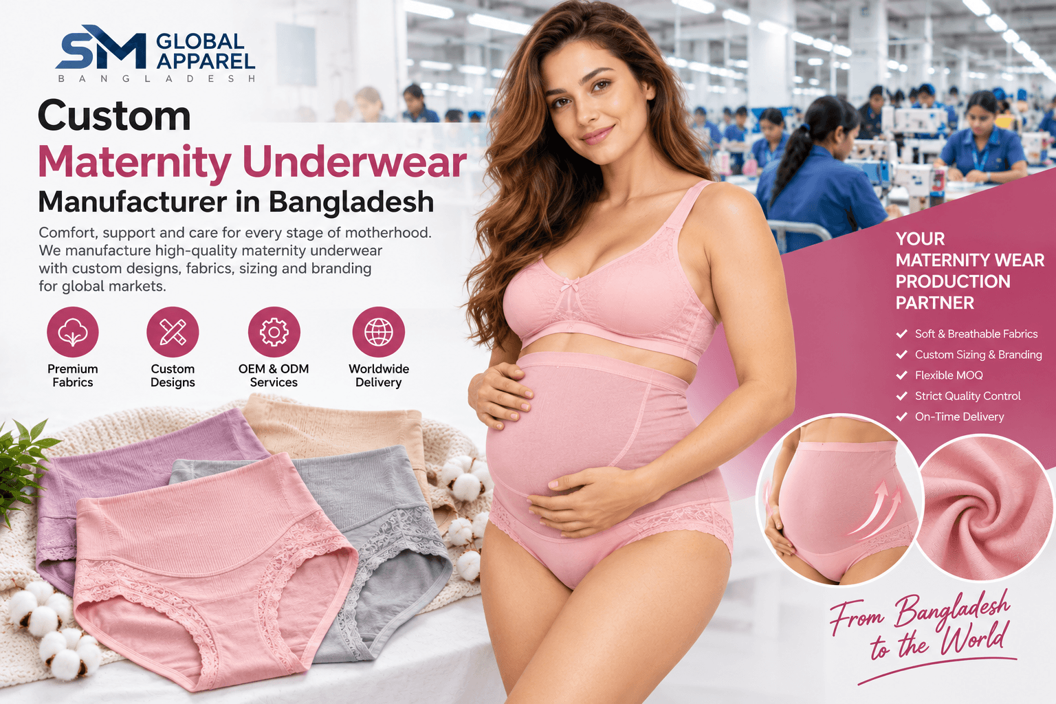 Custom Maternity Underwear Manufacturing in Bangladesh