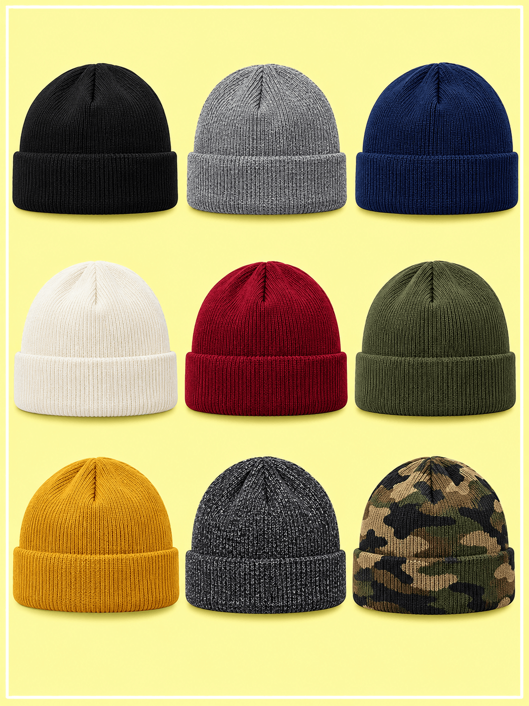 Custom beanie design for private label headwear brands