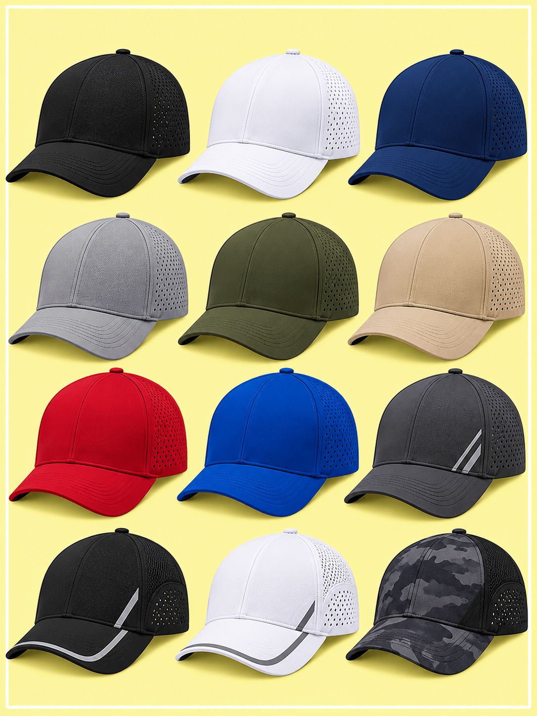 Custom performance cap design for private label headwear brands