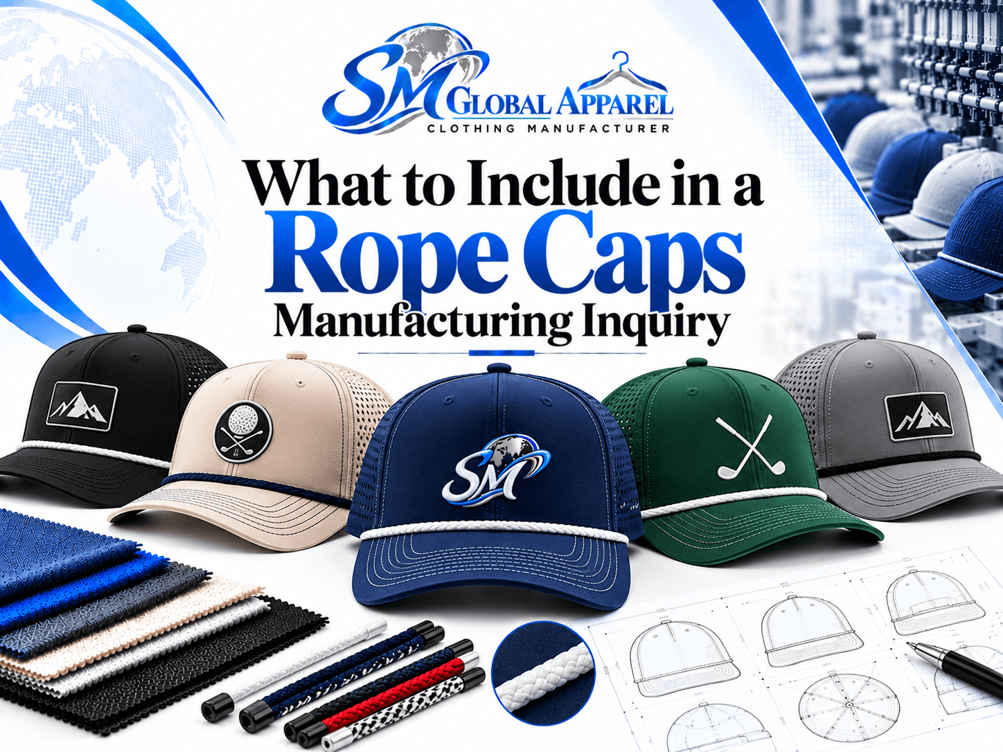 Rope Cap design reference for a manufacturing inquiry