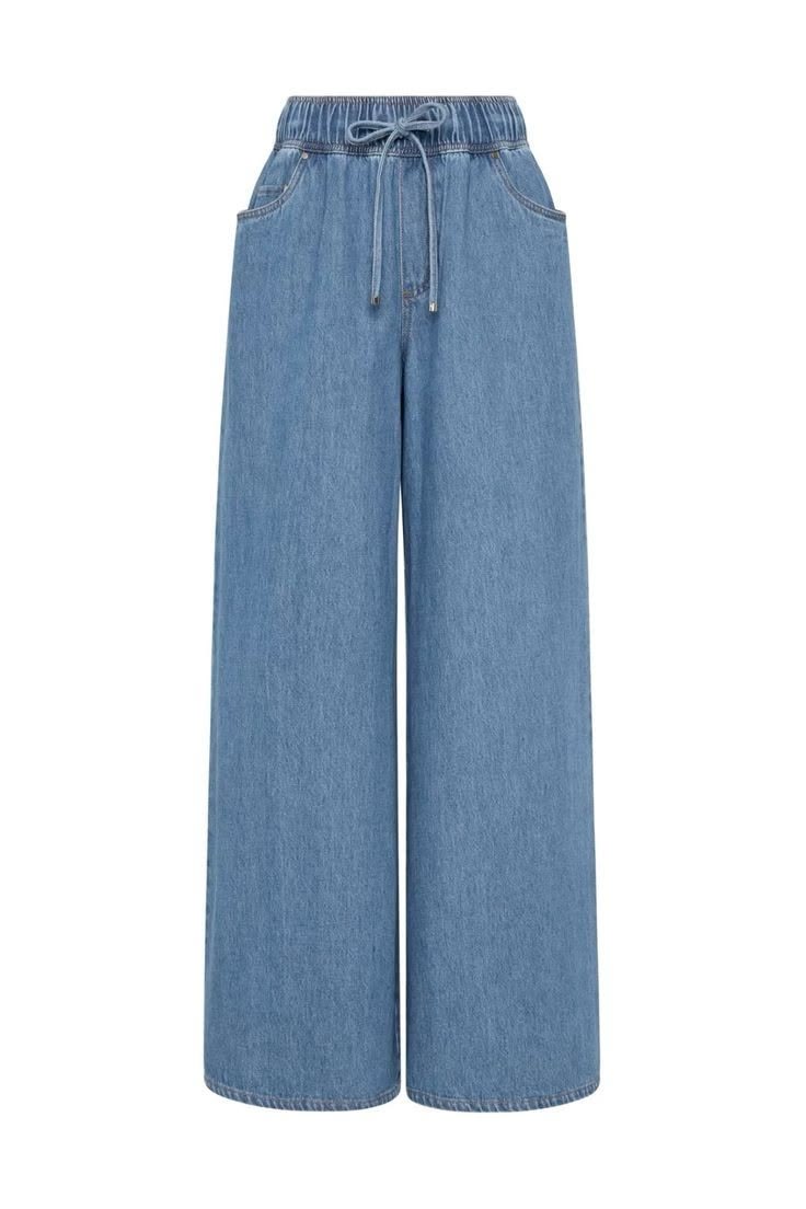 Knit Denim Pants