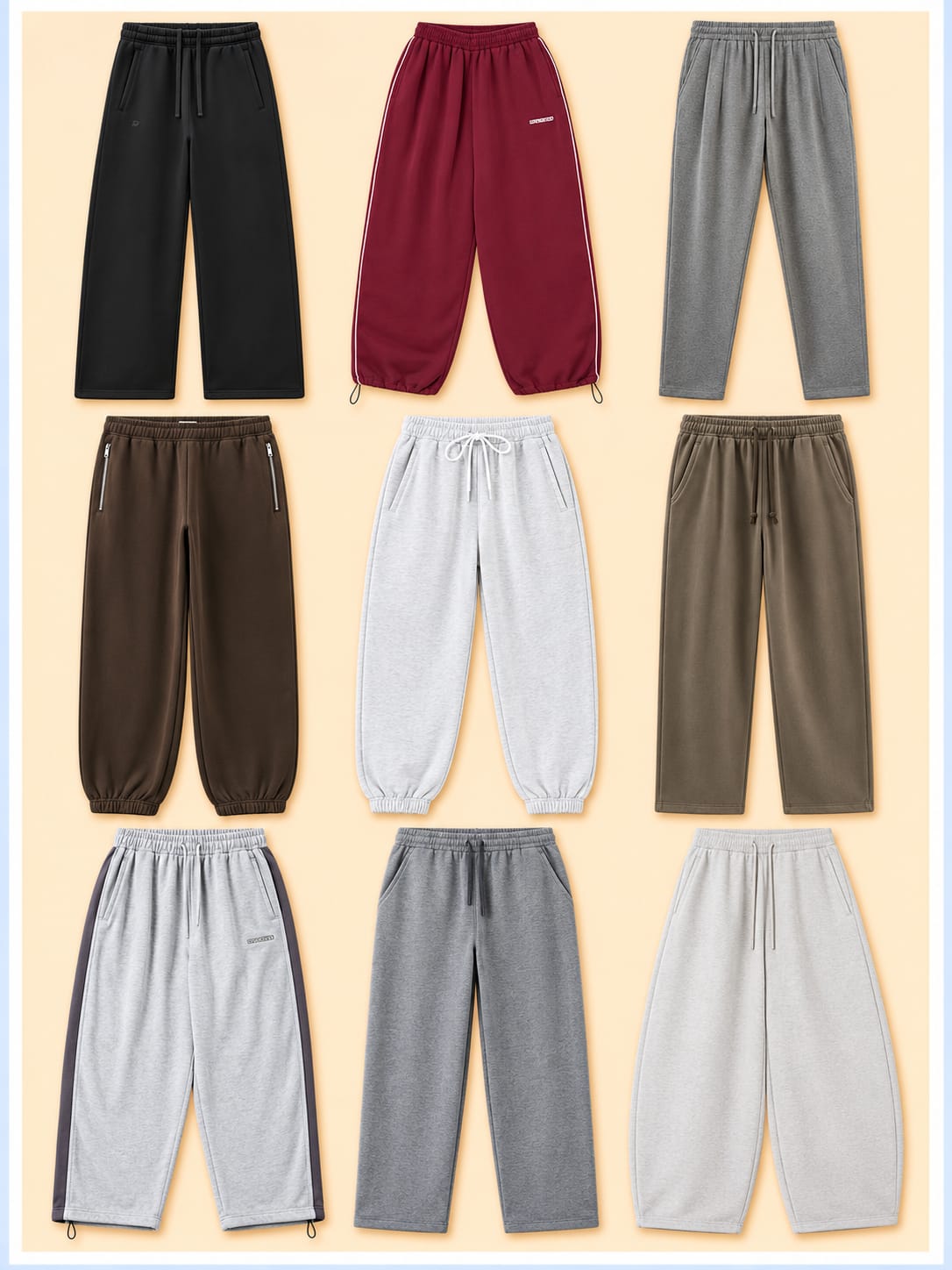 SM Global Apparel custom sweatpants manufacturer banner