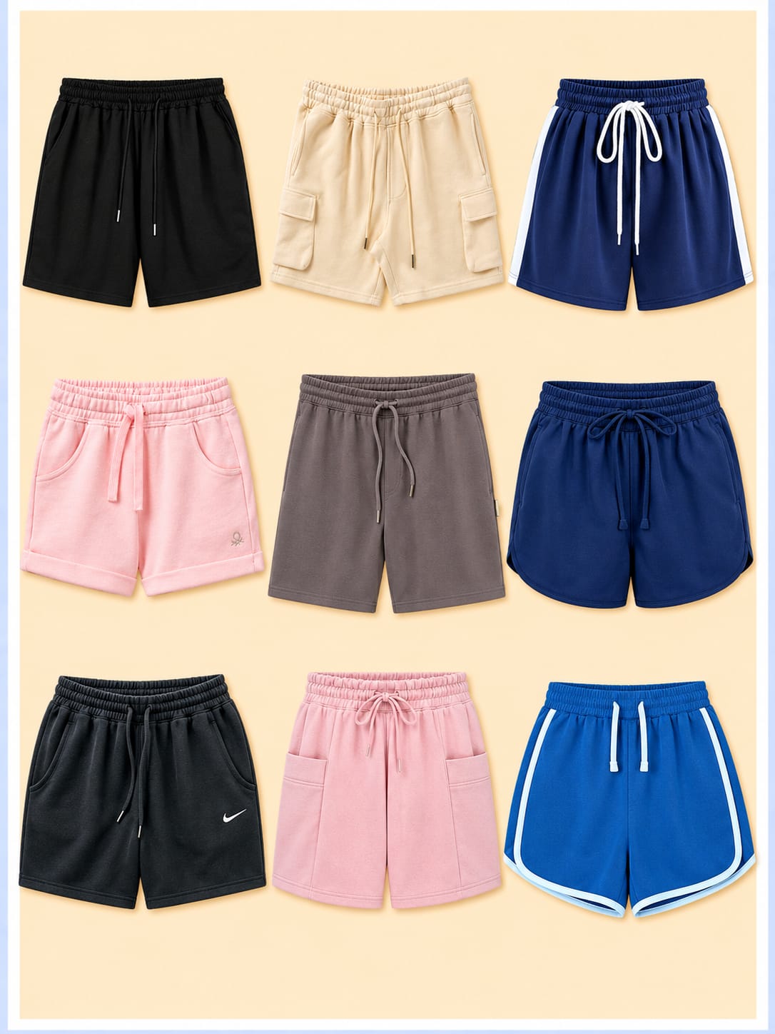 SM Global Apparel custom knit shorts manufacturer banner