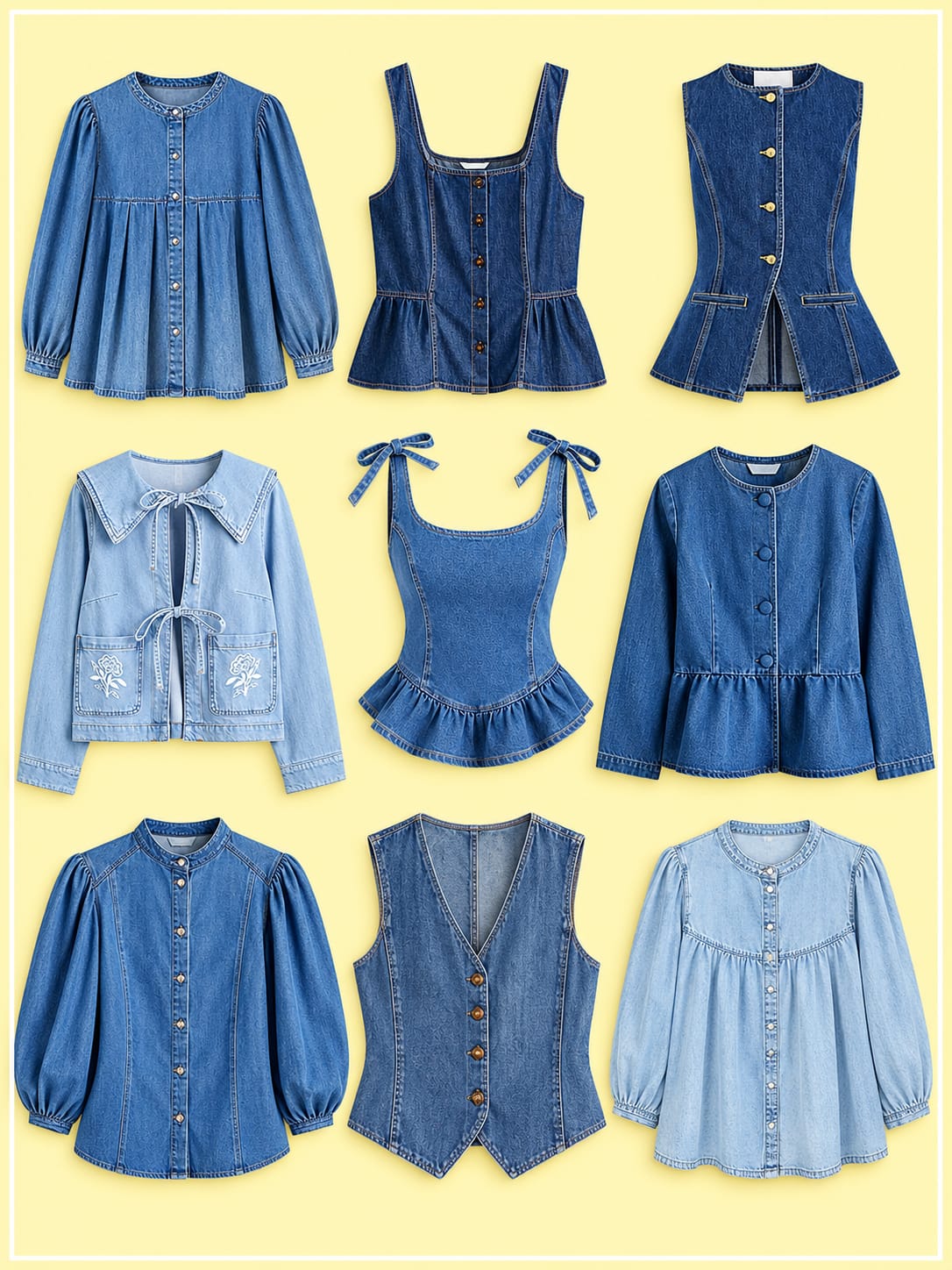 Custom women's denim tops and corset manufacturing in Bangladesh